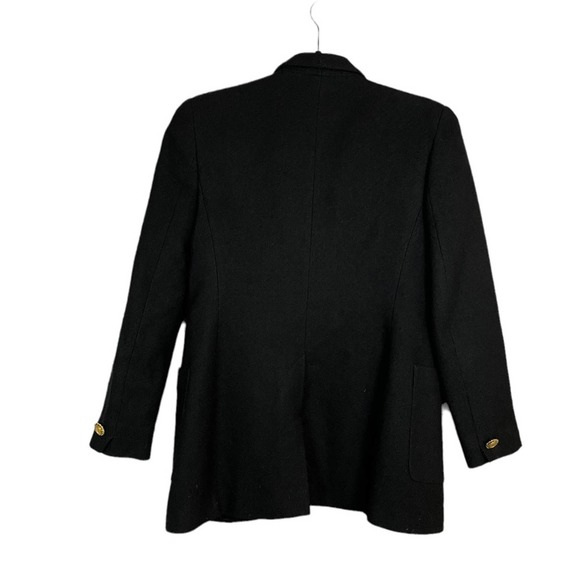 Jones New York Petite Wool Blend Black Blazer w/ Gold Toned Button’s Size 4P - Picture 4 of 8
